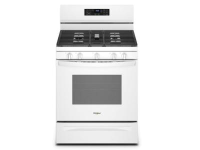 30" Whirlpool 5.0 Cu. Ft. Gas Range With 5-in-1 Air Fry Oven In White - WFG550S0LW