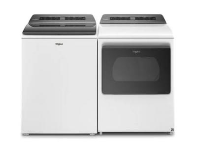 27" Whirlpool Top Load Washer And Electric Dryer With Intuitive Controls - WTW5105HW-YWED5100HW