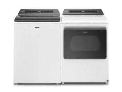 27" Whirlpool 5.5 Cu. Ft. Top Load Washer And 7.4 Cu. Ft. Top Load Gas Dryer - WTW6120HW-WGD6120HW