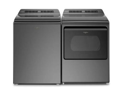 27" Whirlpool 5.5 Cu. Ft. Top Load Washer And 7.4 Cu. Ft. Top Load Electric Dryer - WTW6120HC-YWED6120HC