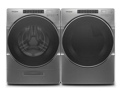 27" Whirlpool 5.2 Cu. Ft. I.E.C. Closet Depth Front Load Washer and 7.4 Cu. Ft. Front Load Gas Dryer - WFW6620HC-WGD6620HC