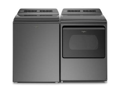 27" Whirlpool 5.5 Cu. Ft. Smart Top Load Washer And 7.4 Cu. Ft. Smart Top Load Gas Dryer - WTW6120HC-WGD6120HC
