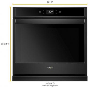 30" Whirlpool 5.0 Cu. Ft. Smart Single Wall Oven With Touchscreen - WOS51EC0HB