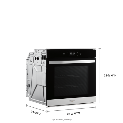 24" Whirlpool 2.9 Cu. Ft. Convection Single Wall Oven With Touchscreen - YWOS52ES4MZ