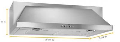 36" Whirlpool Convertible Under-Cabinet Hood - UXT5536AAS