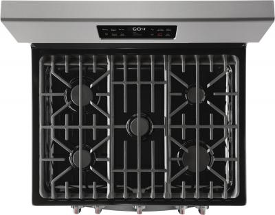 30" Frigidaire Gallery Freestanding Gas Range With Steam Clean - GCRG3038AF