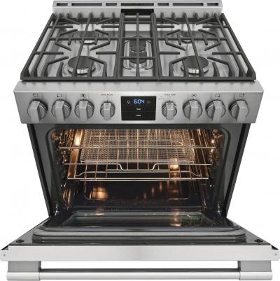 30" Frigidaire Professional 5.6 Cu. Ft. Front Control Gas Range with Air Fry - PCFG3078AF