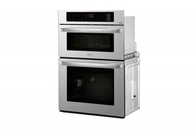 30" LG 1.7/4.7 cu. ft. Smart Wi-Fi Enabled Combination Double Wall Oven - LWC3063ST