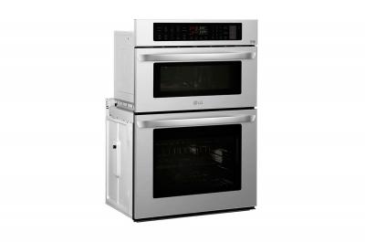 30" LG 1.7/4.7 cu. ft. Smart Wi-Fi Enabled Combination Double Wall Oven - LWC3063ST