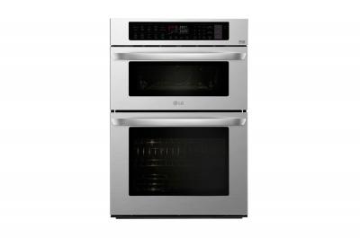 30" LG 1.7/4.7 cu. ft. Smart Wi-Fi Enabled Combination Double Wall Oven - LWC3063ST