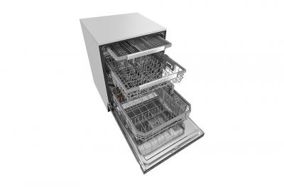 24" LG Top Control Dishwasher with QuadWash and Height Adjustable 3rd Rack -LDP6797BD