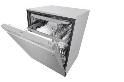 24" LG Front Control Dishwasher with QuadWash and EasyRack - LDFN4542S