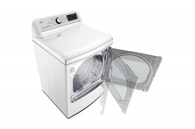 27" LG 7.3 cu.ft Electric Dryer with TurboSteam - DLEX7250W