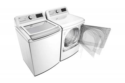 27" LG 7.3 cu.ft Electric Dryer with TurboSteam - DLEX7250W