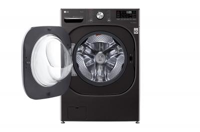 27" LG Smart Front Load Washer With 5.8 cu. ft. Capacity , ColdWash in Black Steel - WM4500HBA