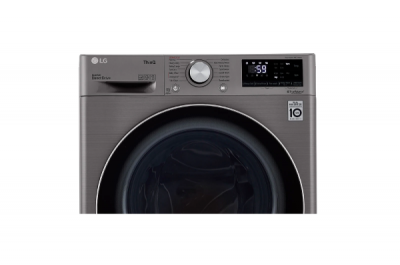 24" LG 2.6 cu. ft Compact Front Load Washer with Steam Technology - WM1455HVA