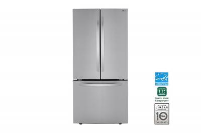 33" LG Smudge Resistant French Door Refrigerator - LRFCS2503S