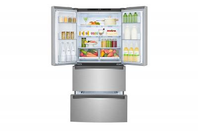 33" LG  19 cu.ft. Counter Depth 4-Door Refrigerator - LRMNC1803S