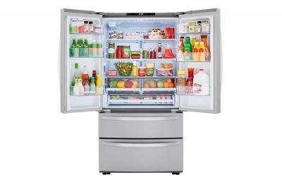 36'' LG 22.7 Cu. Ft. 4-Door French Door Counter Depth Refrigerator - LMWC23626S