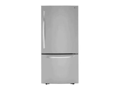 33'' LG 26 Cu. Ft. Bottom Freezer Drawer Refrigerator with Ice Maker - LRDCS2603S