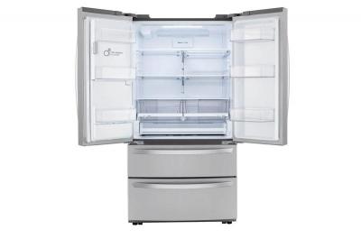 36" LG 28 Cu. Ft. Smart Double Freezer Refrigerator with Craft Ice - LRMXS2806S