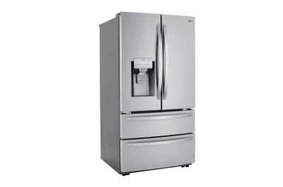 36" LG 28 Cu. Ft. Smart Double Freezer Refrigerator with Craft Ice - LRMXS2806S