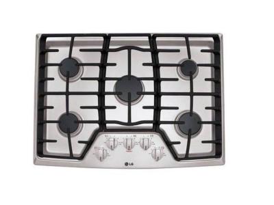 30" LG Stainless Steel Gas Burner Sealed Cooktop - LCG3011ST