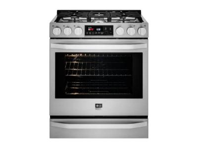 30" LG STUDIO 6.3 Cu.Ft. Capacity Slide-In Gas Range With ProBake Convection - LSSG3016ST