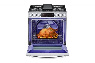 30" LG 6.3 Cu. Ft. Smart Wi-Fi Enabled ProBake Convection Gas Slide-in Range - LSGL6335F