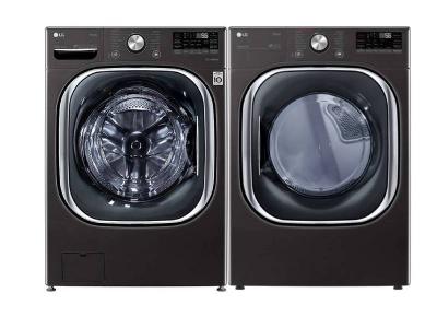 27" LG Smart Front Load Washer with 5.8 cu. ft. Capacity and Smart Electric Dryer With 7.4 cu. ft. Capacity - WM4500HBA-DLEX4500B