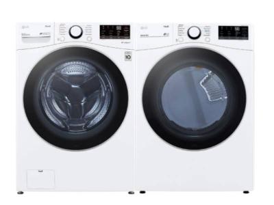 27" LG 5.2 Cu. Ft. Front Load Smart Washer and 7.4 Cu. Ft. Electric Dryer - WM3600HWA-DLE3600W