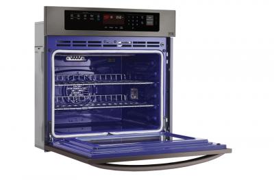 30" LG 4.7 cu.ft. Black Stainless Steel Series Single Wall Oven With EasyClean - LWS3063BD