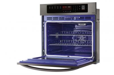 30" LG 4.7 cu.ft. Black Stainless Steel Series Single Wall Oven With EasyClean - LWS3063BD