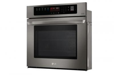 30" LG 4.7 cu.ft. Black Stainless Steel Series Single Wall Oven With EasyClean - LWS3063BD