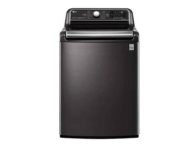 27" LG 6.3 Cu. Ft. Smart Wi-Fi Enabled Top Load Washer - WT7900HBA