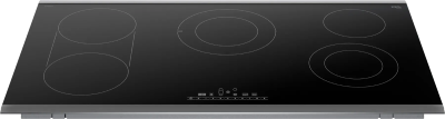 36" Bosch 800 Series Electric Cooktop in Black Surface Mount Without Frame - NET8669SUC