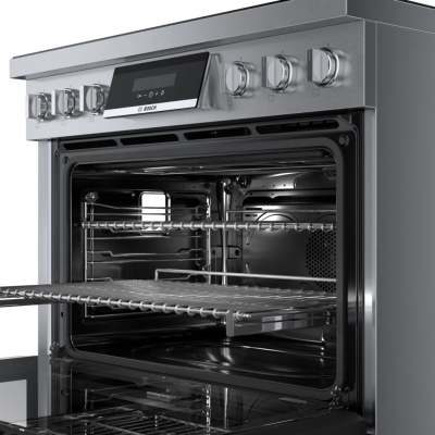 36" Bosch 800 Series Industrial Style Induction Range in Stainless Steel - HIS8655C