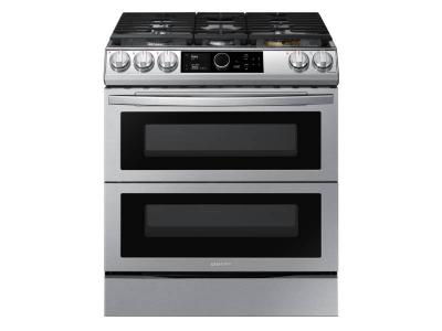 30" Samsung 6.3 Cu. Ft. Dual Fuel Range With True Convection And Air Fry - NY63T8751SS